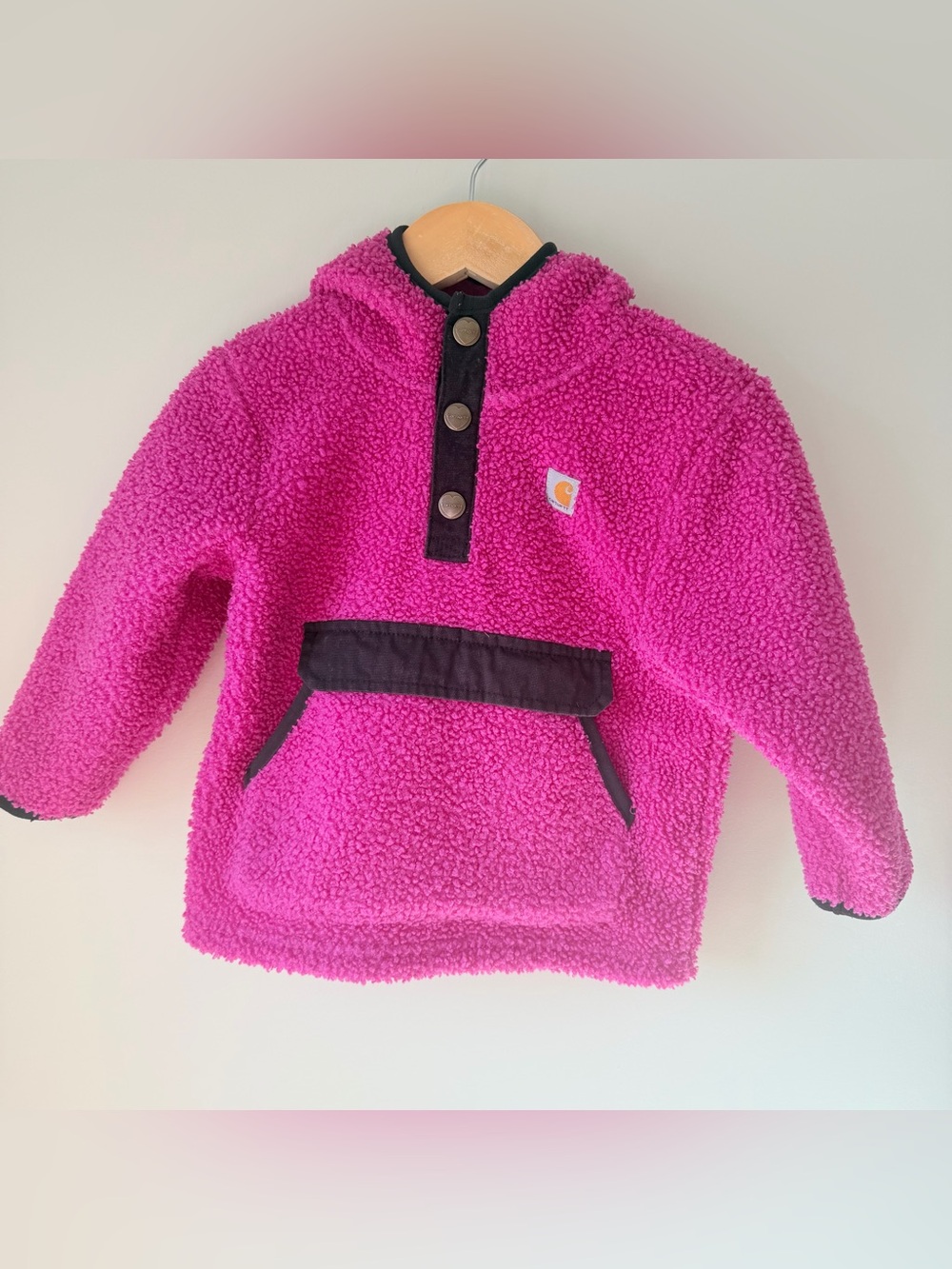 Carhartt Long-Sleeve Sherpa Quarter-Snap Pullover Sweatshirt 2T
